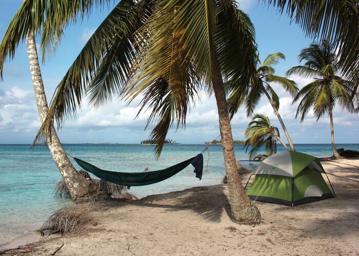 Hängemattencamp auf den St.Blas Inseln