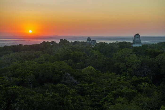Sonnenuntergang in Tikal
