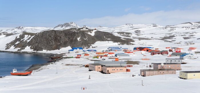 Die russische Station Bellingshausen auf der King George Insel