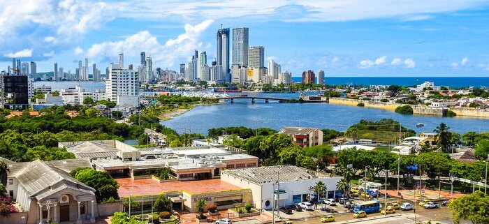Blick auf Cartagena