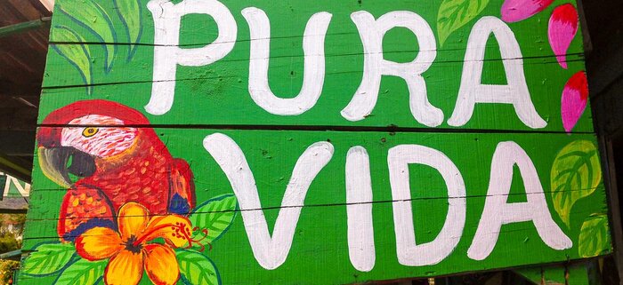 Pura Vida Schild