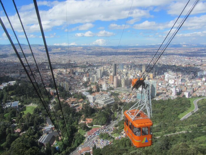 Seilbahn auf den Monserrate in Bogotá