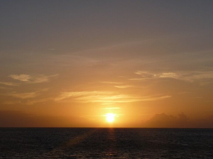 Sonnenuntergang über dem Meer