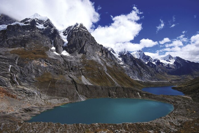 Blick auf die Llanganuco-Lagunen bei Huaraz