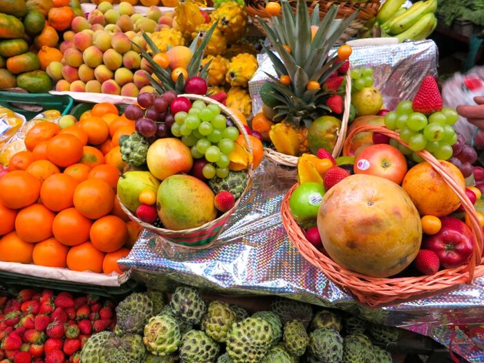 Marktstand in Bogotá (Miguel Treu)