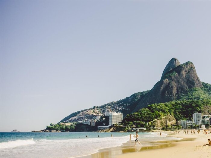 Strandszene in Ipanema